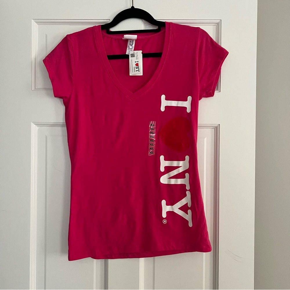 I ❤️ NY I Love New York Hot Pink T-Shirt - XL